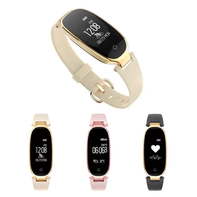 

S3 Smart Watch Bluetooth IP67 Waterproof Women Elegant Heart Rate Monitor Fitness Tracker Smart Bracelet for Android IOS