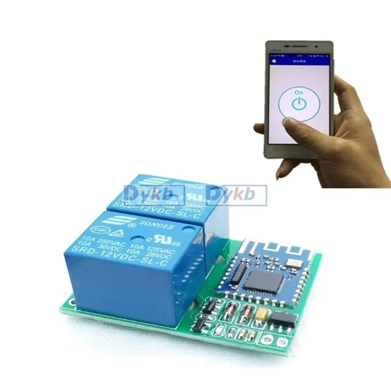 

5v 12v-80v 24v 36v 48v 110v 220v Bluetooth Relay Switch module for Mobile Phone APP IOS, Android Remote Control Lock motor