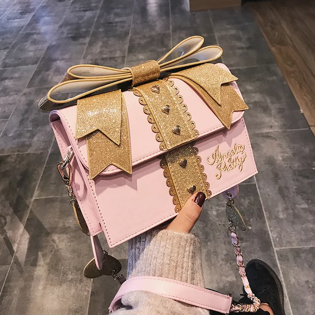 Lolita Bow Box Shoulder Bag 2