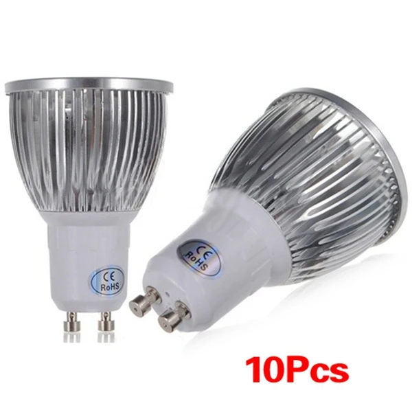 

10X 6W Warm White GU10 High Power 3 LED Spot Light Bulb Energy Saving Lamp 220V