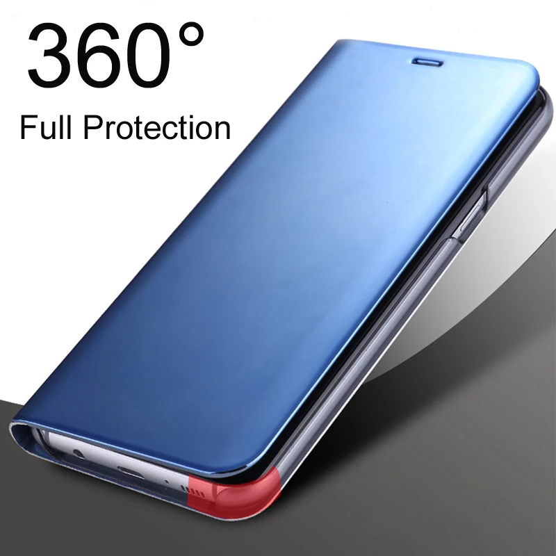 Прозрачный зеркальный чехол для Samsung Galaxy J710 J510 J3 J5 J7 2017 J7Max Plus J6 J2 Pro DOU 2018 кожаный