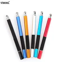 2 в 1 многофункциональная тонкая круглая ручка с тонким наконечником для сенсорного экрана, емкостный стилус для смартфона, планшета, iPad, iPhone