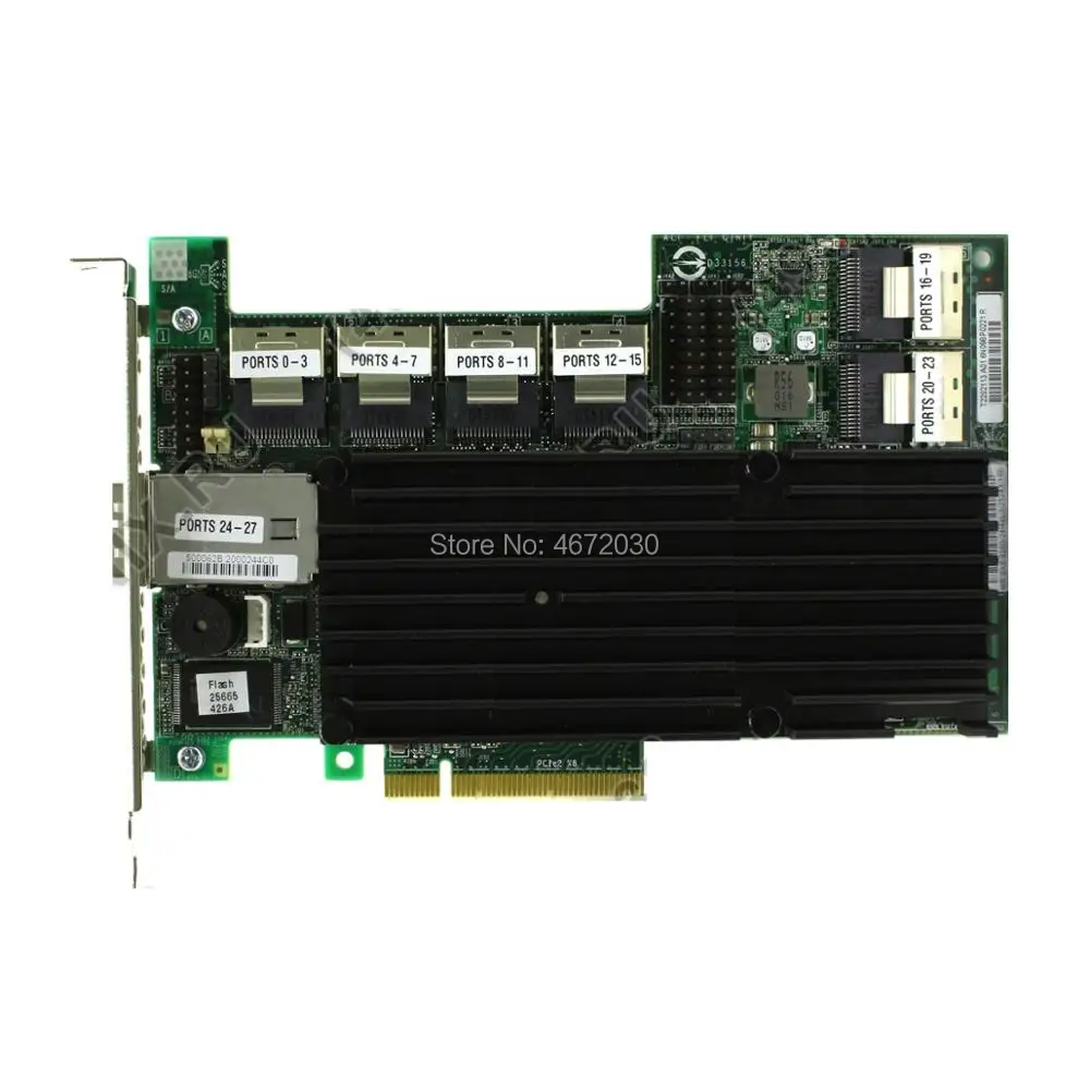 Карта контроллера Broadcom Avago LSI MegaRAID 9280 24i4e LSI00211 28 портов 512 Мб кэш памяти SFF8087 6 ГБ