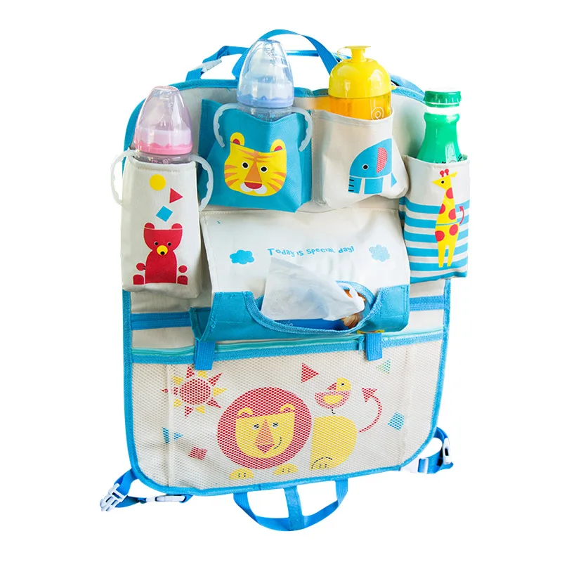 

Cartoon Cute Car Seat Organizer Back Storage Bag Hanging Store Food Beverage Large Capacity Multifunction Accessories Products