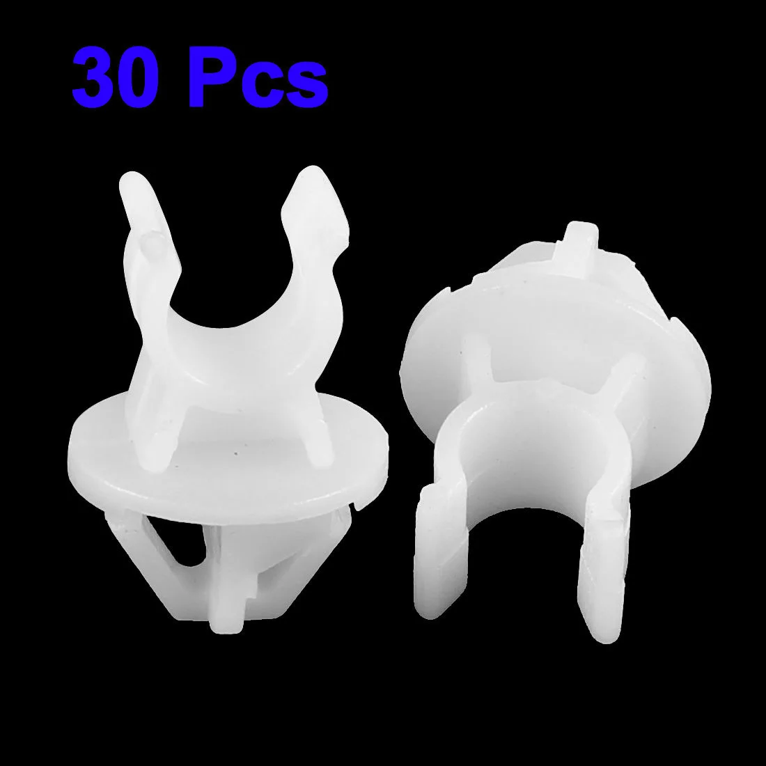 

White Plastic Car Hood Bonnet Prop Rod Clip Support Clamp Holder for Hon/da
