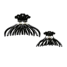 Заколки для волос прочный Коренастый ручной на шею из жемчуга в форме и дрель Заколки для волос челюсти зажимы зажим для волос заколка со стразами(Размеры S+ L