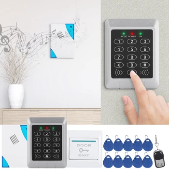 

RFID Keypad Access Control System Kit Door Lock 125KHz EM Card For Door Entry 2019