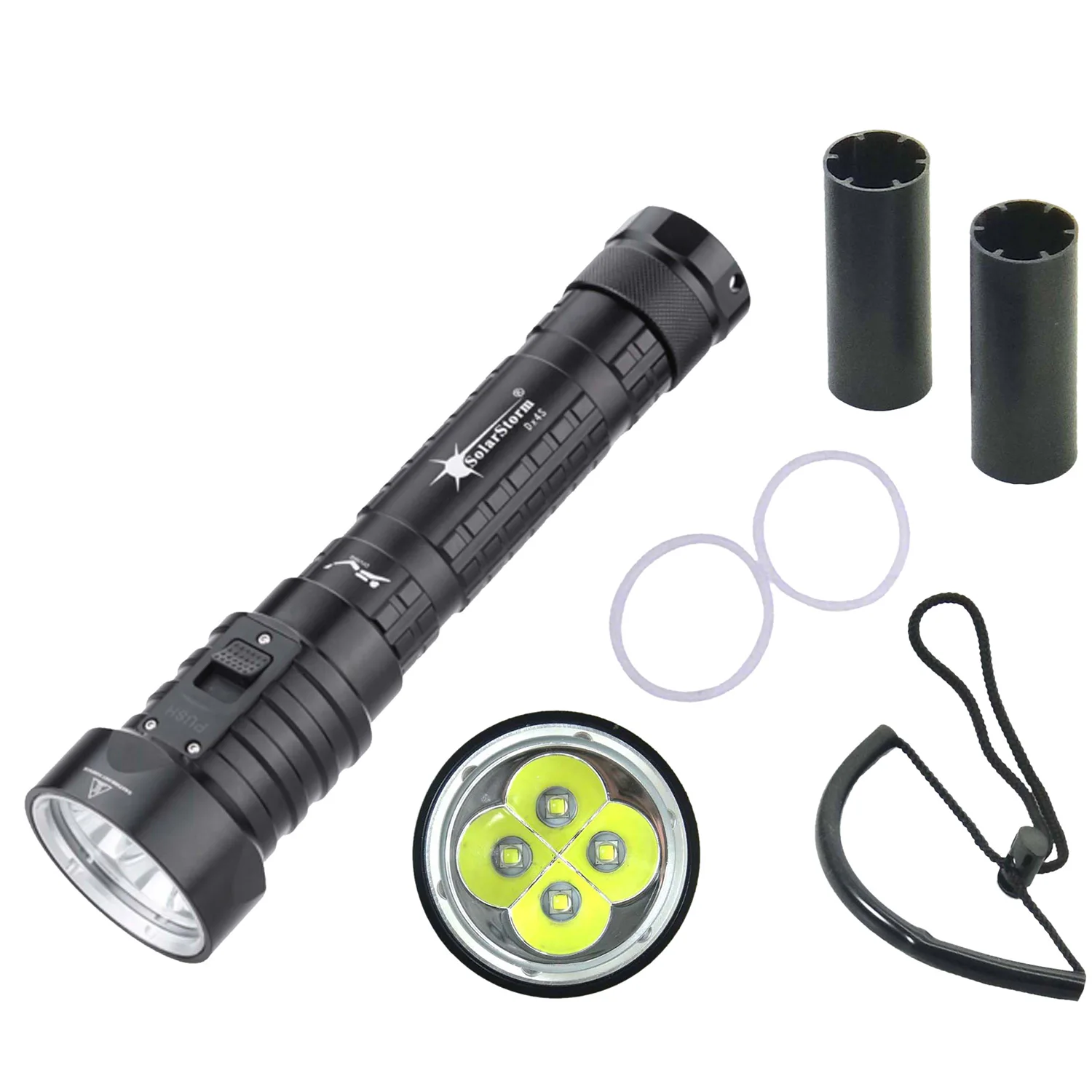 

Solarstorm Strong light flashlight led diving flashlight aluminum flashlight 3200 lumens strong light flashlight