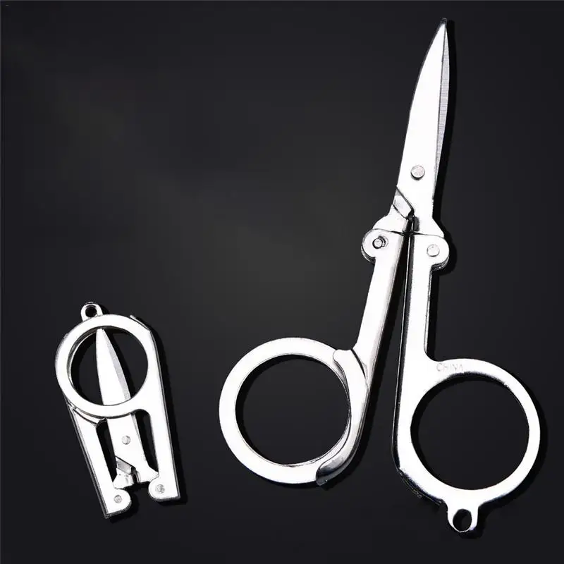 Folding Scissors Pocket Travel Small Cutter Crafts Sharp Blade Emergency Mini Foldable 301 Medium-Sized | Дом и сад