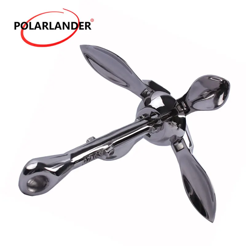 

1 Pc Stainless Steel Durable 0.7 KG Docking Hardware Boat Folding Grapnel Anchor For Boat Marine Yacht