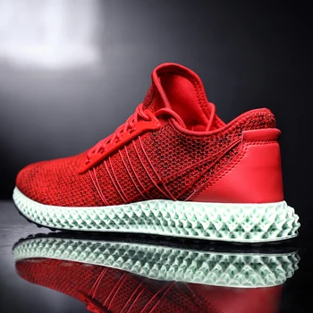 

2019 New Arrival Breathable Running Shoes Men Lace-up Athletic Trainers Zapatillas Sports Male Shoes Outdoor Walking Sneakers