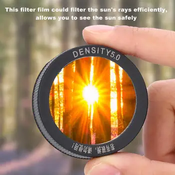 

50mm Professional Astronomical Telescope Objective Lens Film Cap Solar Filter 5.0 Lens filter camera filter filtre photo
