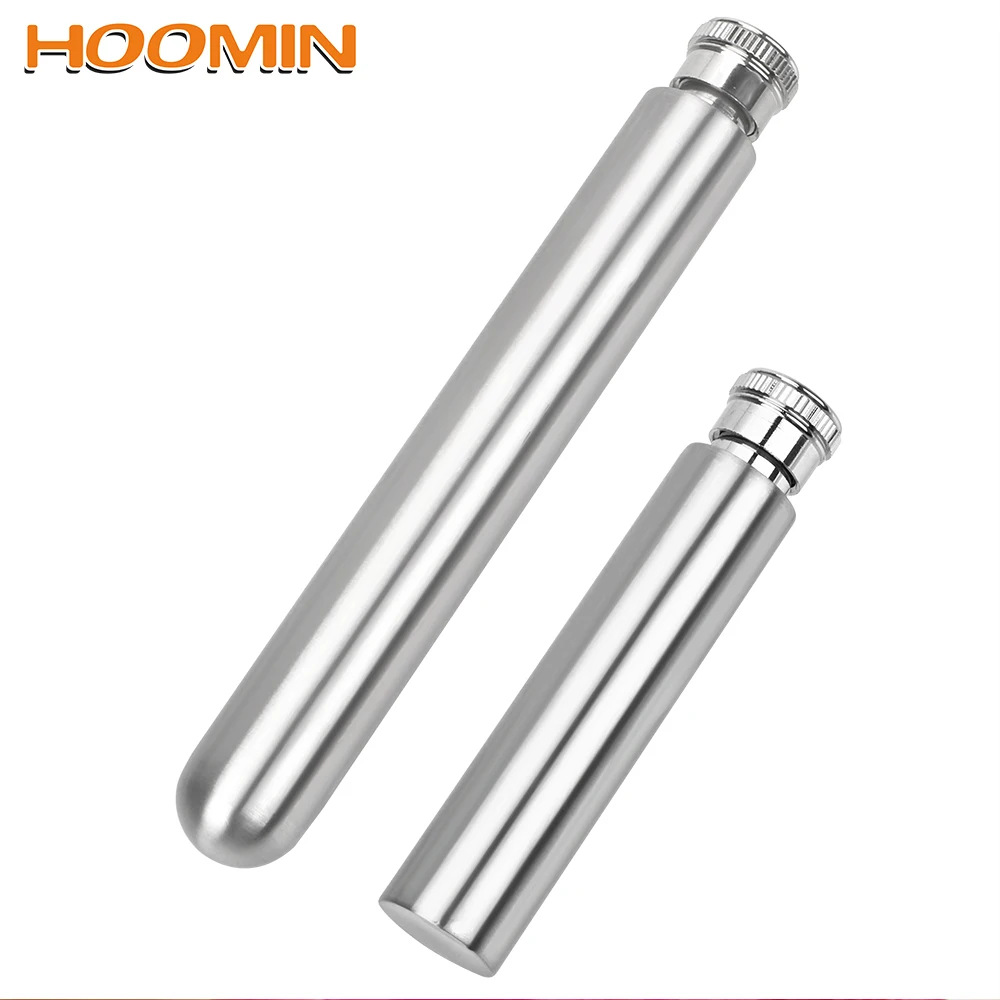 

HOOMIN 1oz/1.5oz Hip Flask Wine Whisky Bottle Tubular Wine Pot Portable Stainless Steel Wine Bottle Bar Tools