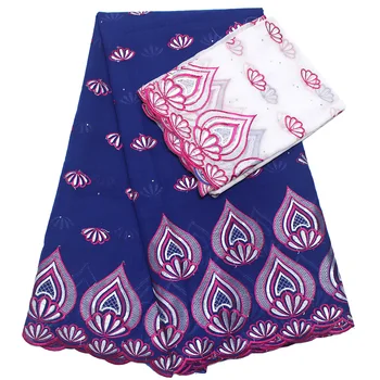 

African Swiss Lace High Quality Cotton Material and Head Scarf African Lace Fabric Nigerian Lace Fabrics For Ramadan gifts