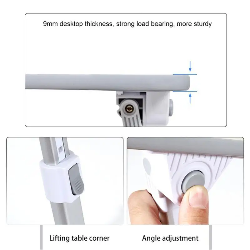 

Foldable Mini Laptop Table Adjustable Portable Standing Desk for Bed Notebook Stand Reading Holder