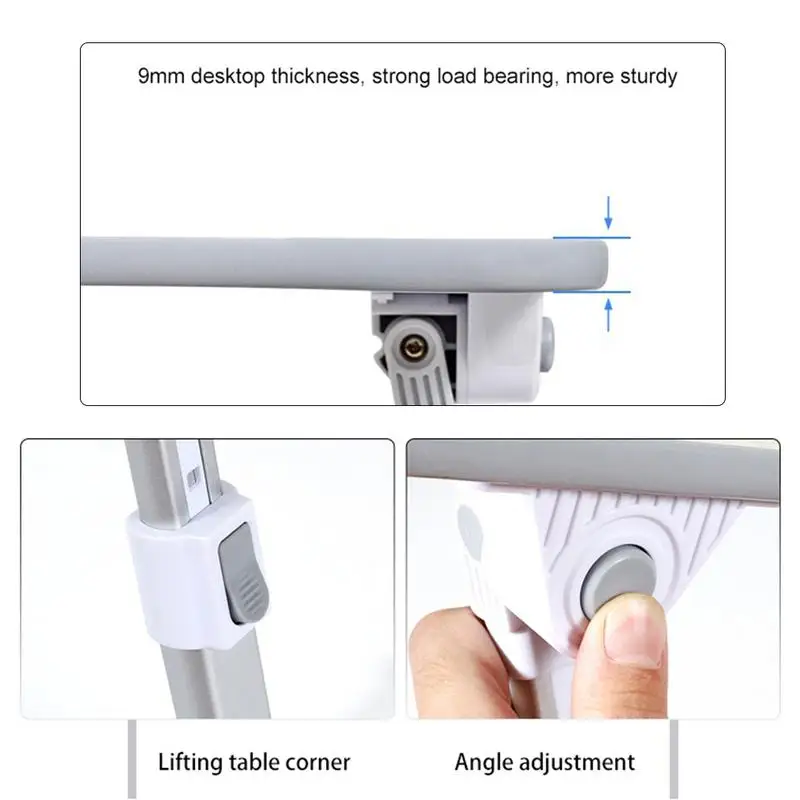 Складной мини-ноутбук стол регулируемый Портативный стоял Рабочий стол для кровати Тетрадь Стенд Подставка для чтения
