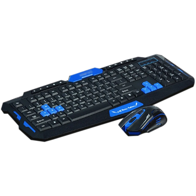 Hk8100 2.4G Wireless Gaming Keyboard Mouse Combo Ergonomics Waterproof Optical For Pc Laptop