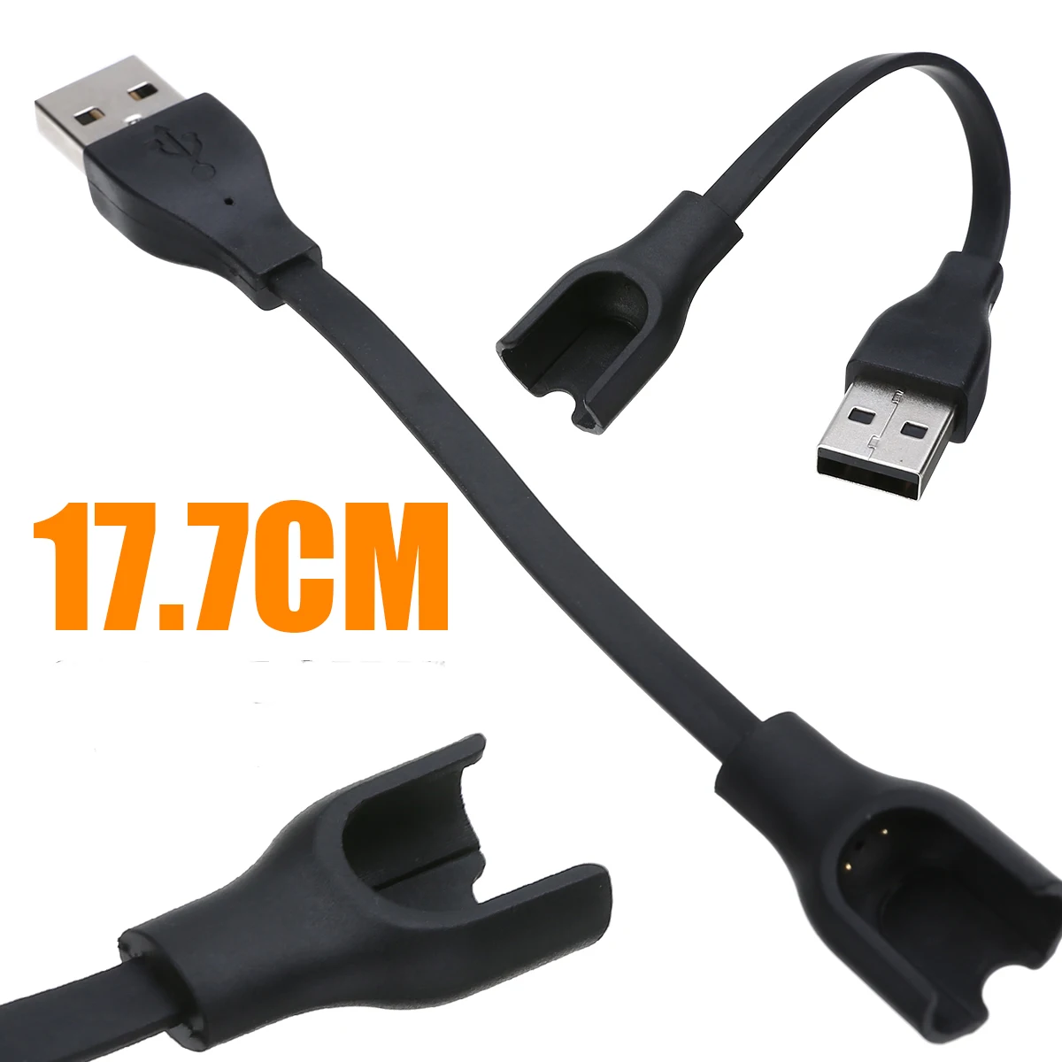 في الهواء الطلق بقاء أدوات الأسود 17.7 سنتيمتر USB الطاقة كابل شحن ل الذهاب-Tcha معصمه للتخييم التنزه إكسسوارات السفر