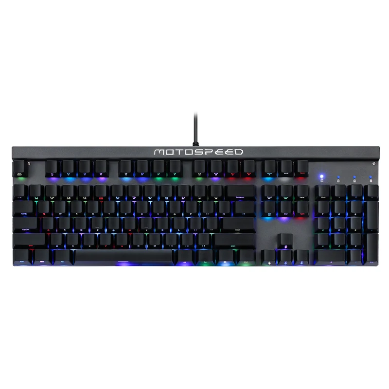 

Motospeed CK103 Outemu Blue Switch Side Printed 104 Key NKRO RGB Mechanical Gaming Keyboard
