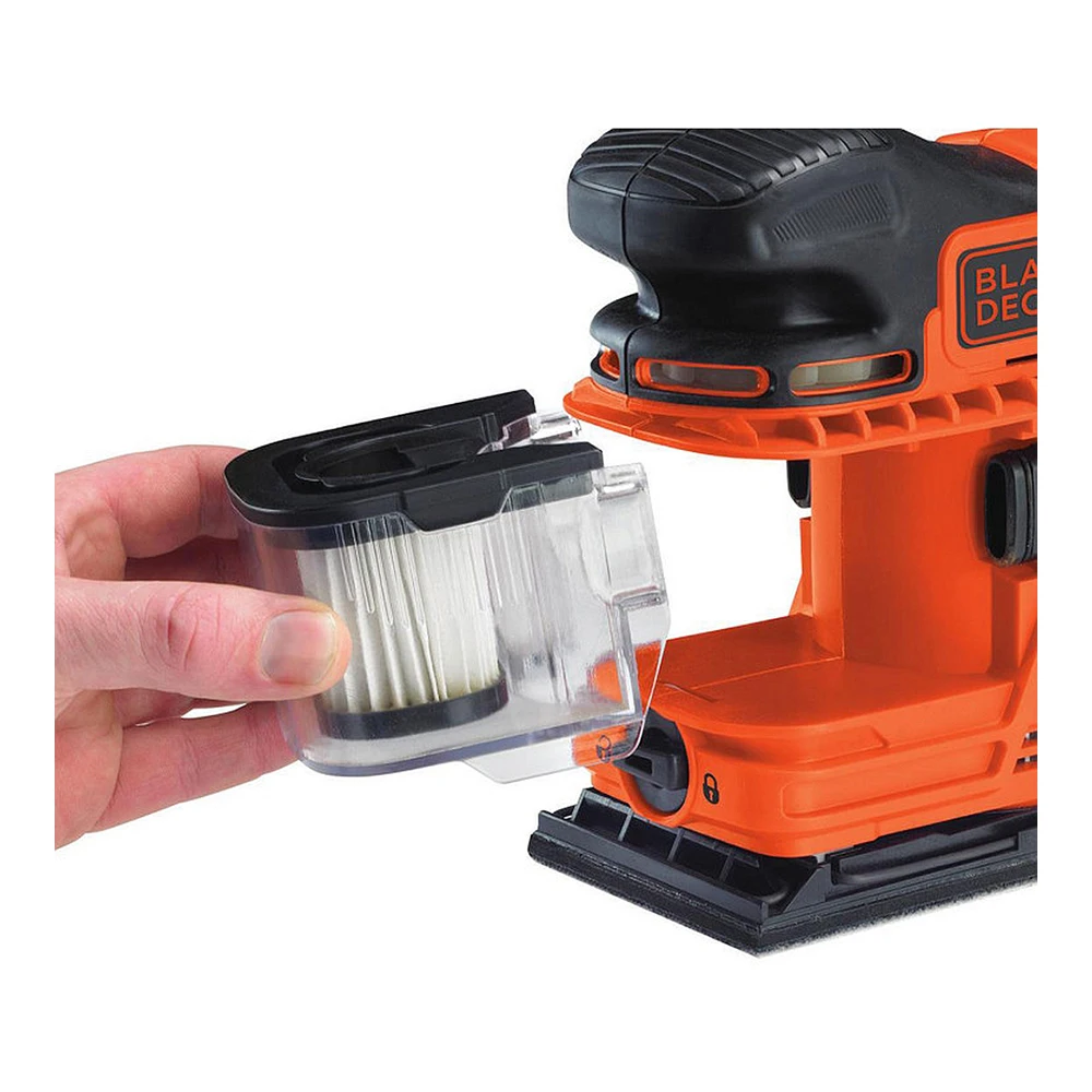 Плоская шлифовальная машина Black+Decker KA330E-QS, 270 Вт