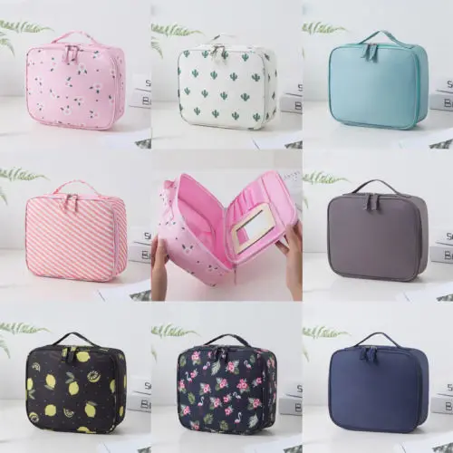 

US Women's Waterproof Makeup Organizer Beauty Case Cosmetic Travel Toiletry Bags