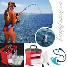 4 слоя портативный Карп рыболовные снасти коробки рыболовные снасти катушка леска приманка ящик для хранения инструмента 4 цвета дополнительно 26x15x25 см новое поступление