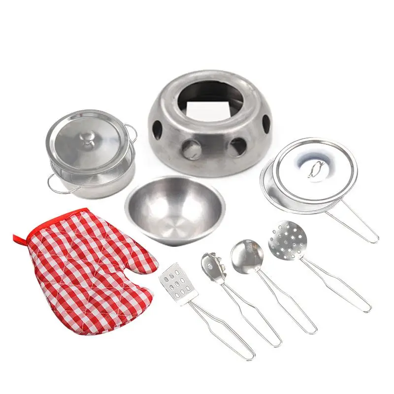 stainless steel cookware playset