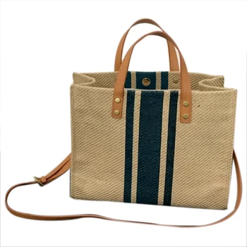 

Large Shopper Bag Jumbo Canvas Totes Beach Bag Big Shoulder Bag Summer Striped Casual Totes