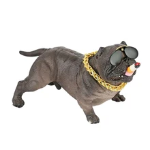 Бульдог приборной панели автомобиля украшения милый домашний рабочий стол настольный декор(серый