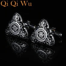 2017 New Luxury Shirt Father's Day Gift Pattern Cufflink For Mens Brand Cuff Buttons Cuff links High Quality Abotoaduras Jewelry