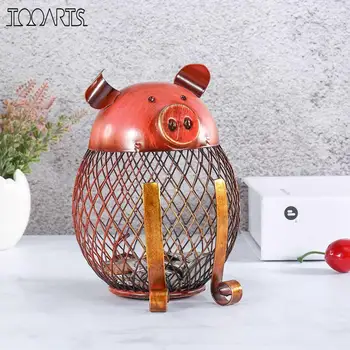 

Piggy Bank pig Children Toy Bank Iron Coin bank Money bank moneybox Cash Saving Box new year gift For kids money box home decor