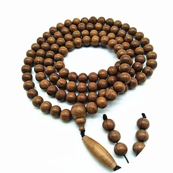 

Ethnic Style Abelia Biflora Round Beads 108 Buddhism Bead Multi Circle Bracelet