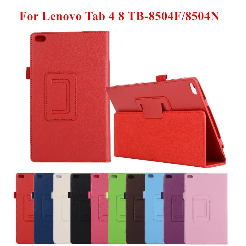 

Case For Lenovo Tab 4 8 TB-8504X Litchi Leather Case Flip Cover for Lenovo Tab4 8 TB-8504F TB-8504 TB-8504N 8.0 inch Tablet Case