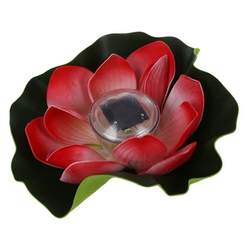 

Solar Multi-Color LED Light Lamp Lotus Flower Floating Pool Garden Court Lac
