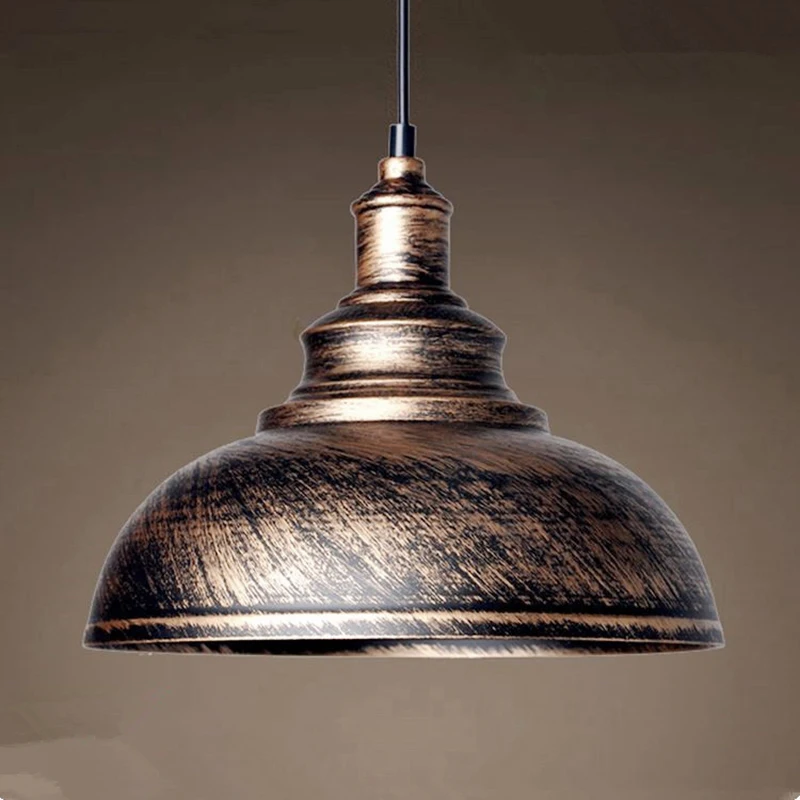 

Lamp Shade Cover Vintage Pendant Light Shade Home Kitchen Loft Hanging Light Industrial Rustic Metal Lampshade Ceiling Lighting