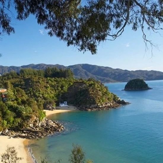 Breaker Bay Honeymoon South Island Новая Зеландия плакат печать Дэвида Уолла (23x34) | Дом и сад