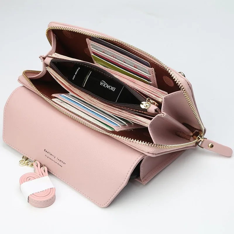 Baellerry, мужской кошелек, функциональный для женщин, деловая сумка на молнии, Корейская сумка для мобильного телефона, модный кошелек