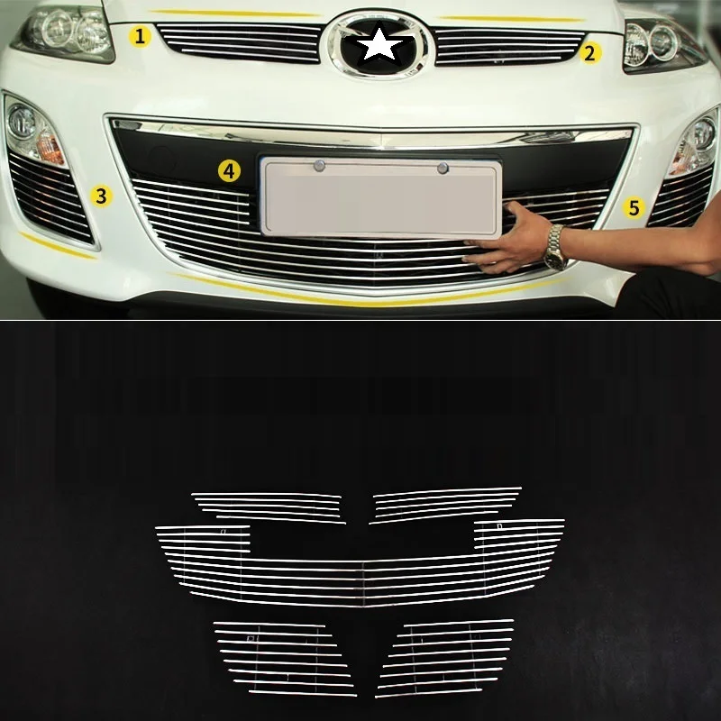 

Auto Styling Decoration Automovil Mouldings Accessories Protecter Automobile Car Acessories Racing Grills 16 FOR Nissan Sylphy