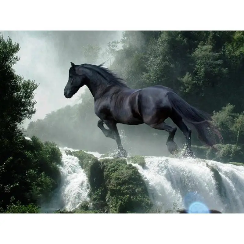 

5D High Quality Running Horse Diamond Painting DIY Full Drill Cross Stitch Embroidery Rhinestones Mosaic Kits Home Wall Decor