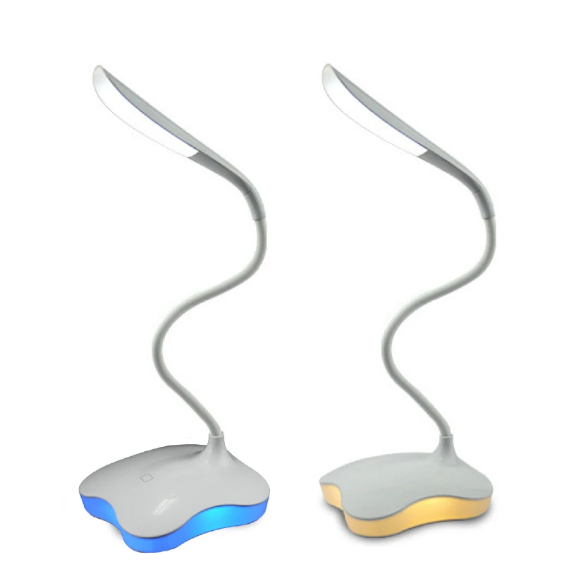 

DE.SOUL Desk Lamp USB Rechargeable LED Table Lamp 14 LED Table Light Bed Reading Book Light Dimmable Desk Light Touch 3 Modes
