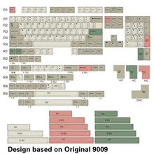 108 клавиш Og 9009 сублимационная крышка для ключей PBT Механическая клавиша для клавиатуры s Вишневый профиль план A