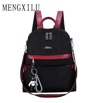 

New Simple Style Women School Backpacks for Teenager Girls Waterproof Back Pack Anti-theft Oxford Casual Travel Shoulder Bags