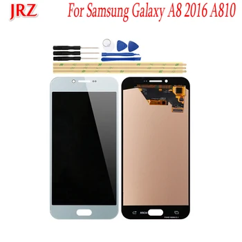 

OLED For Samsung Galaxy A8 2016 A810 A810F A810M LCD Display and Touch Screen 5.7''Screen Digitizer Assembly Replacement+Tools ​