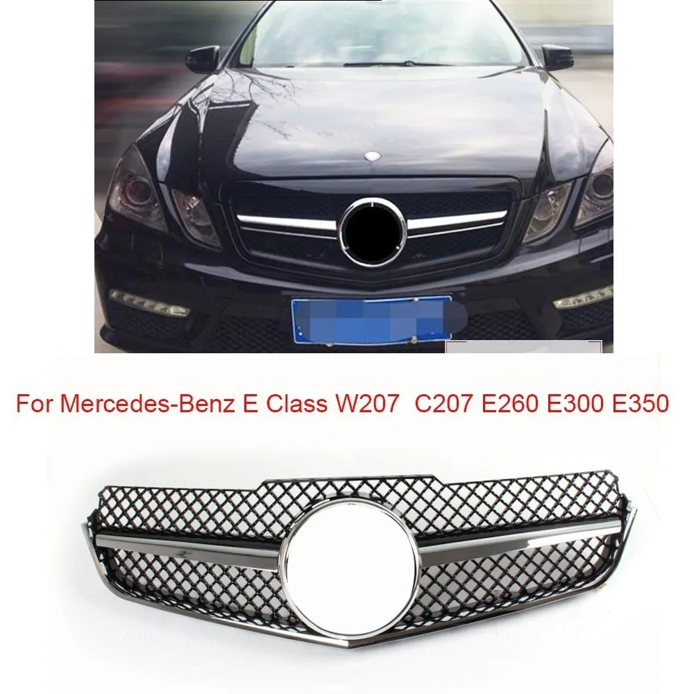 W207 C207 купе ABS черный Передний Бампер решетка решетки для Mercedes Benz E260 E300 E350 2 двери E