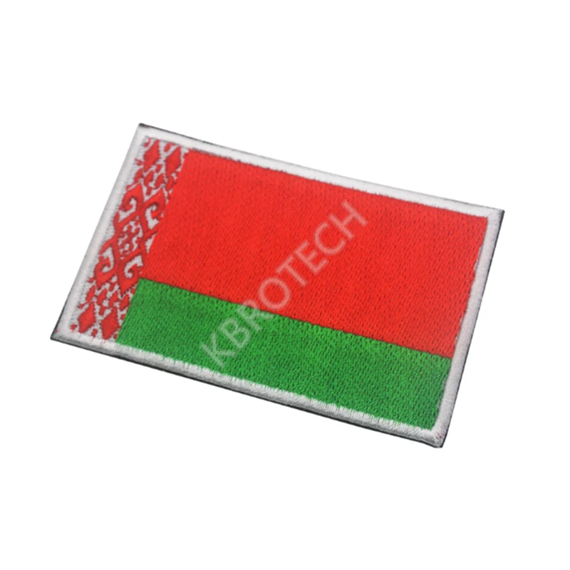 Беларусский Национальный флаг вышивка патч, вышитые патчи Военная Тактическая повязка на руку Наплечная Марка Вышивка для одежды