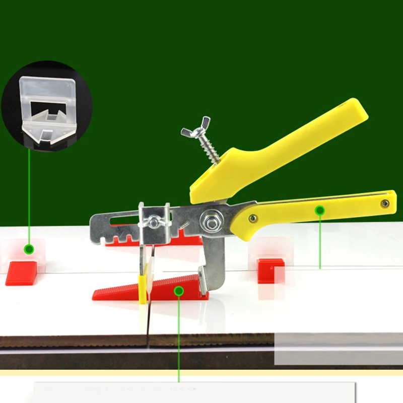 

100pcs Tile Floor Locator Insert Tile Leveler Wedge Leveling Machine for Plate Flattening System Aid Tool Dropshipping
