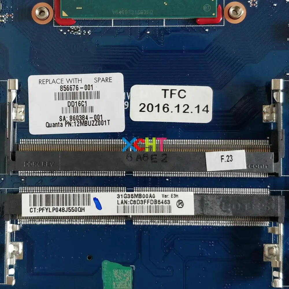  856676-001 856676-601 DAG35AMB8E0 w 960M/2GB GPU i7-6700HQ CPU for HP 15-BC/AX Series 15T-AX000 Lap
