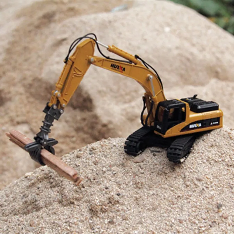 

HUI NA TOYS Alloy Claw Machine Engineering Model Toy Car Children Alloy Timber Grab Car Model Perfect Gifts For Kids