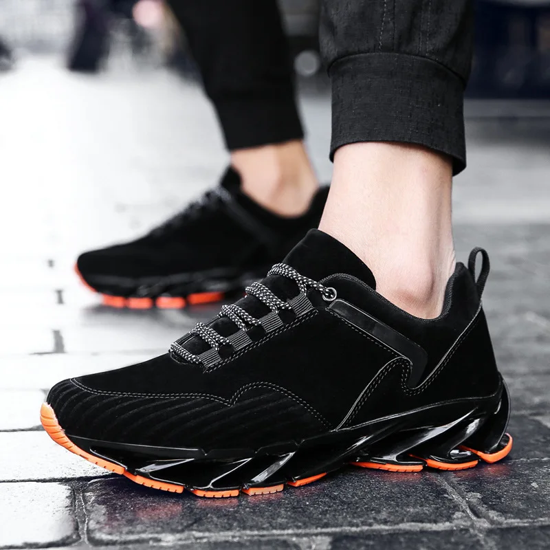 

2019 Spring Fshion Running Shoes Men Comfortable damping Breathable Running Shoes light Wearable Running Shoes