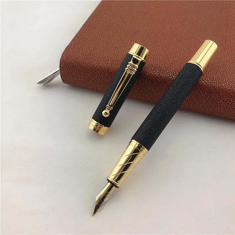 Metal Fountain Pen High Quality Elegant Stainless Steel Ink Pens Office